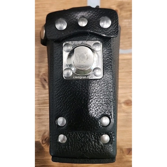 Motorola™ HT1250 6Key Hard Leather Two Way Radio Case Holder Holster USA Made - Picture 1 of 7
